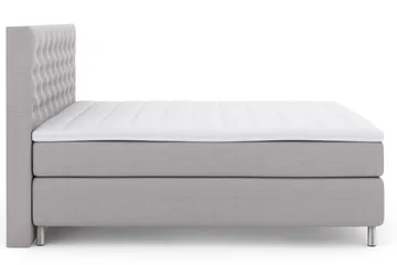 Select No 3 Kontinentalsäng 160x200 Fast - Ljusgrå/Metall - Products - Möbler - Säng - Kontinentalsäng