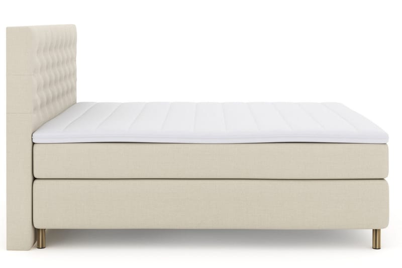 Select No 3 Kontinentalsäng 210x210 Fast/Medium - Beige/Koppar - Products - Möbler - Säng - Kontinentalsäng