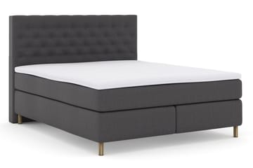 Select No 3 Kontinentalsäng 210x210 Fast/Medium - Mörkgrå/Koppar - Products - Möbler - Säng - Kontinentalsäng