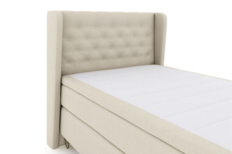Select No 4 Komplett Sängpaket 120x200 Medium - Beige/Metall V-form - Products - Möbler - Säng - Enkelsäng