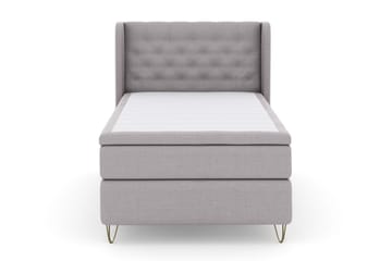 Select No 4 Komplett Sängpaket 120x200 Medium - Ljusgrå/Metall V-form - Products - Möbler - Säng - Enkelsäng