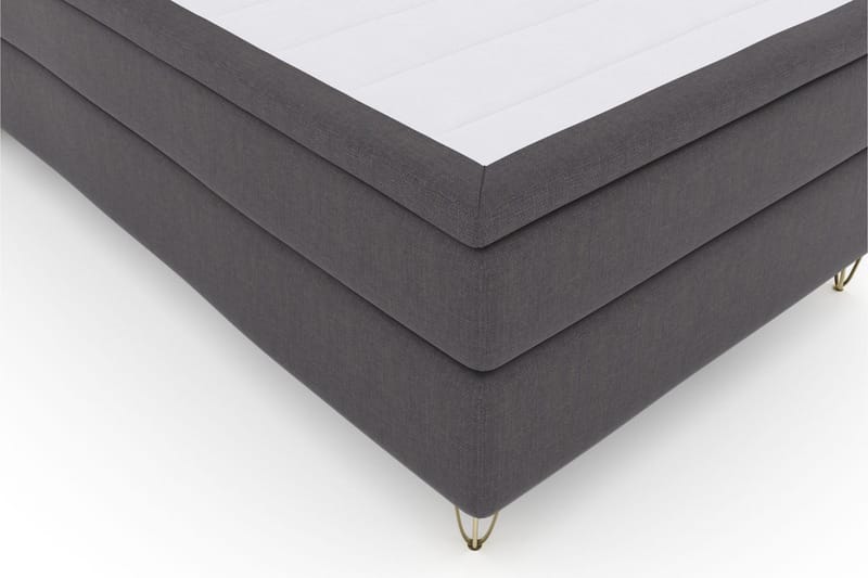 Select No 4 Komplett Sängpaket 120x200 Medium - Mörkgrå/Metall V-form - Products - Möbler - Säng - Enkelsäng