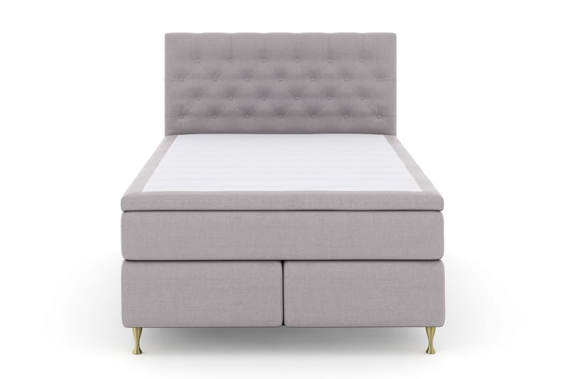 Select No 4 Komplett Sängpaket 140x200 Fast - Ljusgrå/Guld - Products - Möbler - Säng - Kontinentalsäng