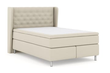 Select No 4 Komplett Sängpaket 160x200 Fast/Medium - Beige/Metall - Products - Möbler - Säng - Kontinentalsäng