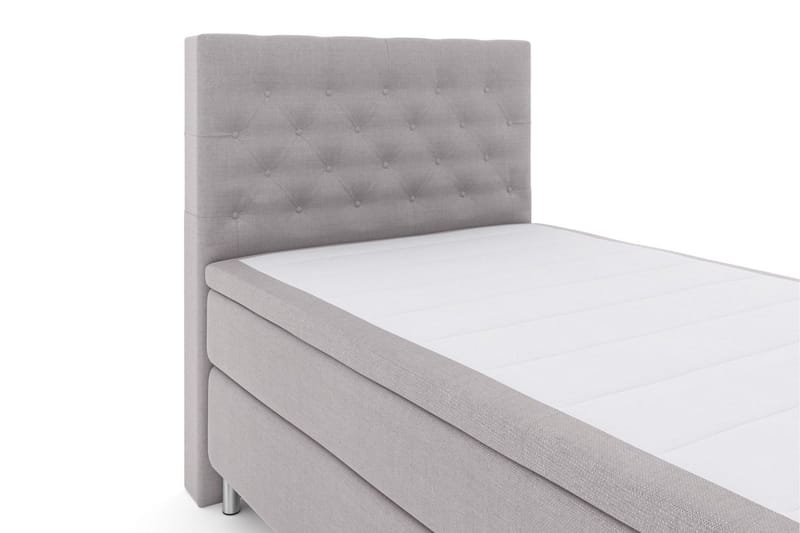 Select No 4 Kontinentalsäng 120x200 Fast - Ljusgrå/Metall - Products - Möbler - Säng - Enkelsäng