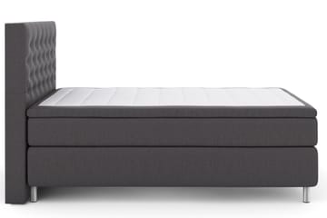 Select No 4 Kontinentalsäng 140x200 Fast, Mörkgrå/Metall