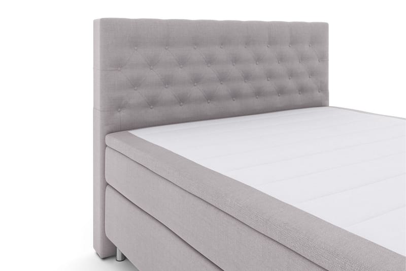 Select No 4 Kontinentalsäng 210x210 Fast - Ljusgrå/Metall - Products - Möbler - Säng - Kontinentalsäng