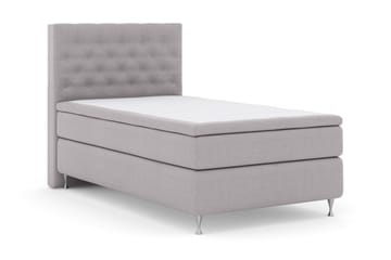 Select No 5 Komplett Sängpaket 120x200 Fast Latex - Ljusgrå/Silver - Products - Möbler - Säng - Enkelsäng