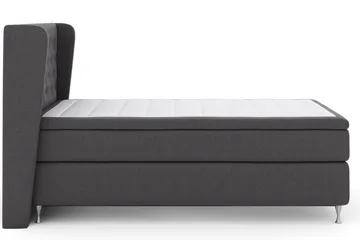 Select No 5 Komplett Sängpaket 120x200 Fast Latex - Mörkgrå/Silver - Products - Möbler - Säng - Enkelsäng