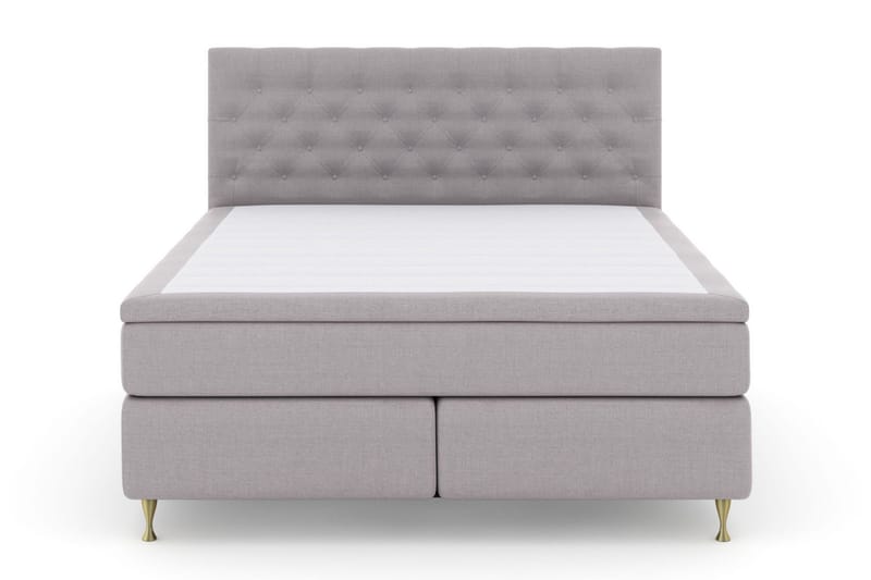 Select No 5 Komplett Sängpaket 180x200 Fast Latex - Ljusgrå/Guld - Products - Möbler - Säng - Kontinentalsäng