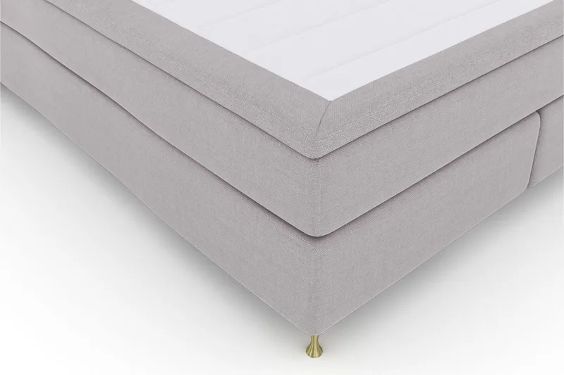 Select No 5 Komplett Sängpaket 180x200 Fast Latex - Ljusgrå/Guld - Products - Möbler - Säng - Kontinentalsäng
