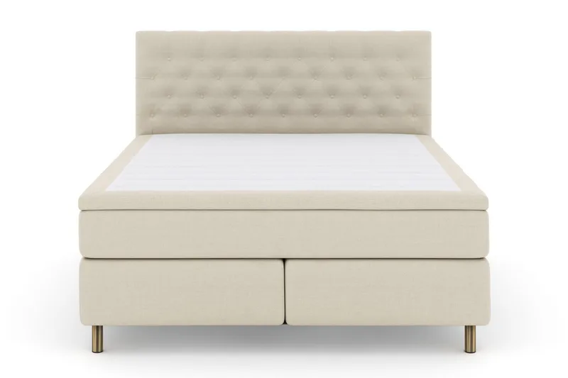 Select No 5 Komplett Sängpaket 210x210 Fast/Medium Watergel, Beige/Koppar