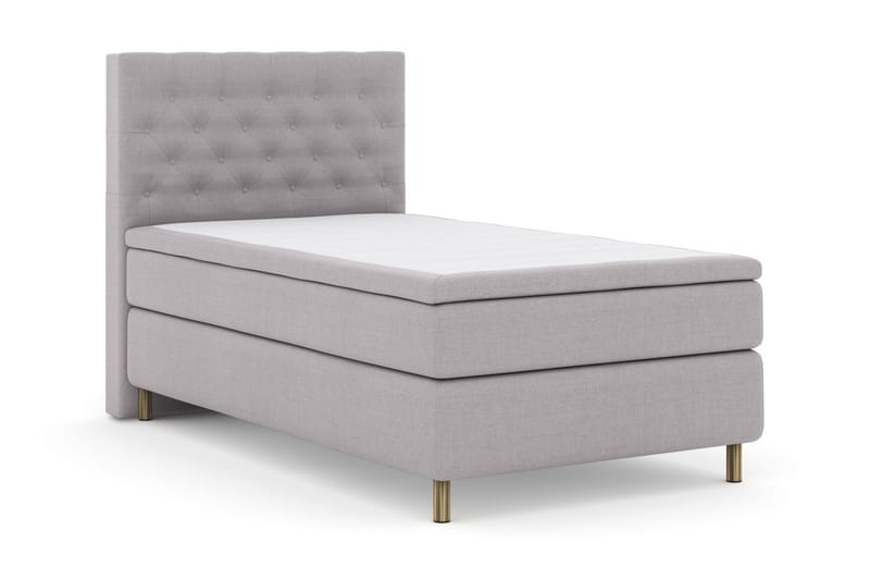 Select No 5 Kontinentalsäng 120x200 Fast Watergel - Ljusgrå/Koppar - Products - Möbler - Säng - Enkelsäng