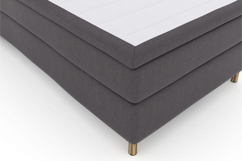 Select No 5 Kontinentalsäng 120x200 Fast Watergel - Mörkgrå/Koppar - Products - Möbler - Säng - Enkelsäng