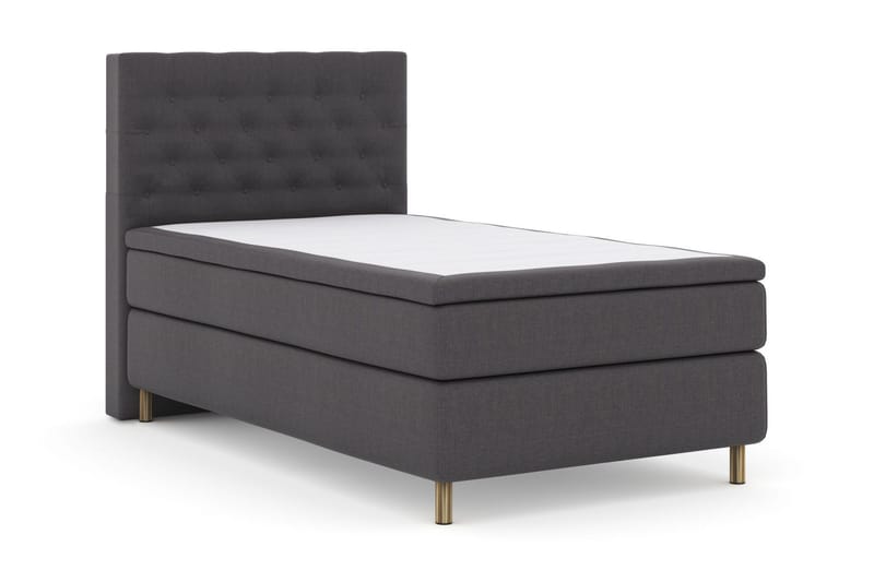 Select No 5 Kontinentalsäng 120x200 Fast Watergel - Mörkgrå/Koppar - Products - Möbler - Säng - Enkelsäng