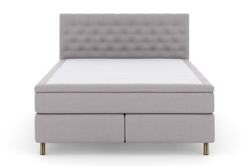 Select No 5 Kontinentalsäng 210x210 Fast/Medium Latex - Ljusgrå/Koppar - Products - Möbler - Säng - Kontinentalsäng