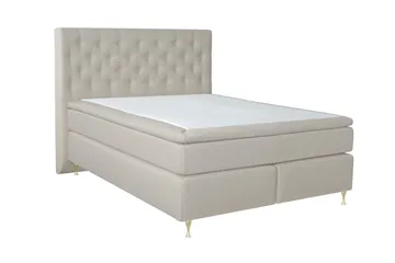 Select No 5 Kontinentalsäng 210x210 Fast/Medium Watergel - Beige/Guld - Products - Möbler - Säng - Kontinentalsäng