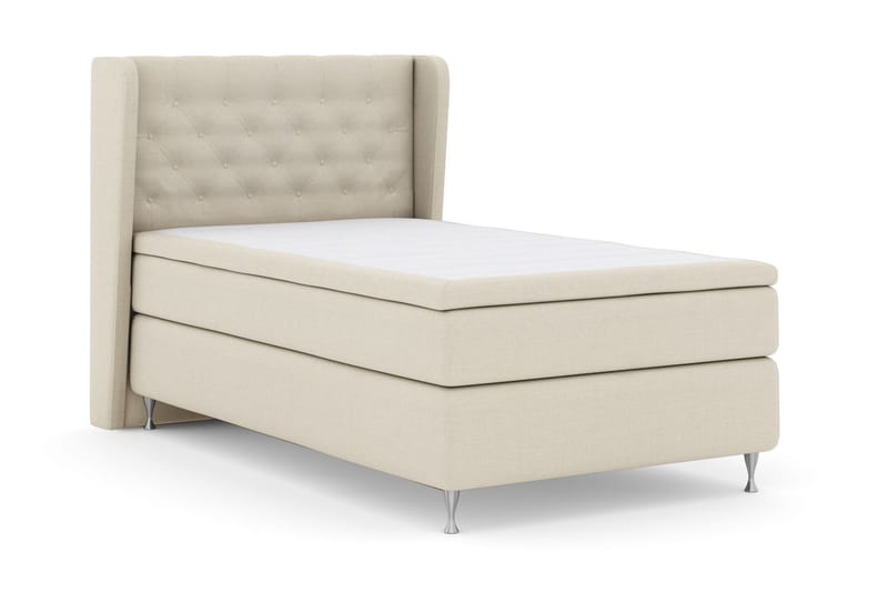 Select No 6 Komplett Sängpaket 120x200 Fast Watergel - Beige/Silver - Products - Möbler - Säng - Enkelsäng