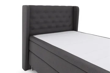 Select No 6 Komplett Sängpaket 120x200 Fast Watergel - Mörkgrå/Silver - Products - Möbler - Säng - Enkelsäng
