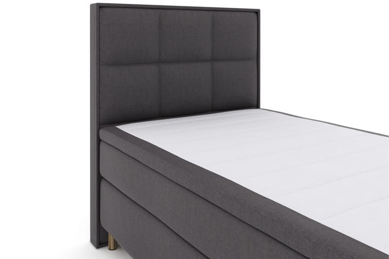 Select No 6 Komplett Sängpaket 120x200 Medium Latex/Memory - Mörkgrå/Koppar - Products - Möbler - Säng - Enkelsäng