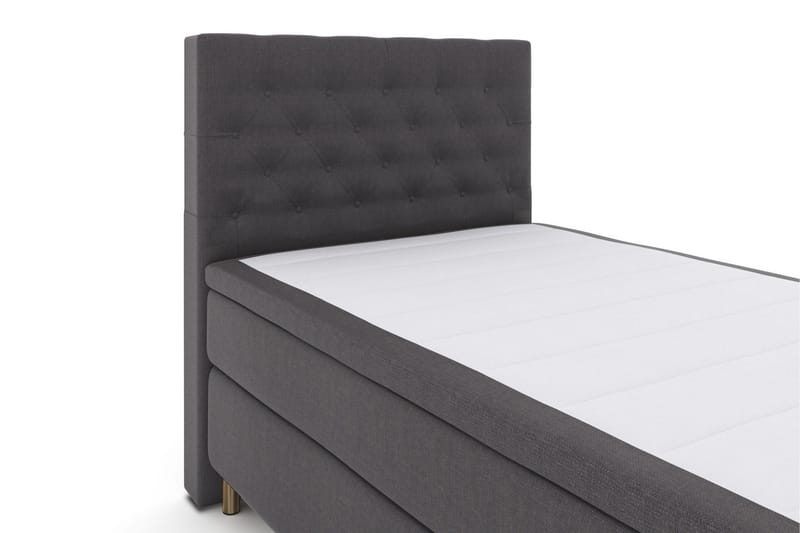 Select No 6 Komplett Sängpaket 120x200 Medium Latex/Memory - Mörkgrå/Koppar - Products - Möbler - Säng - Enkelsäng
