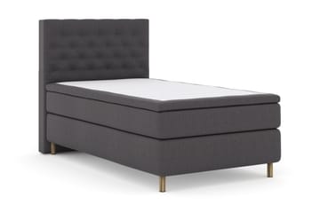 Select No 6 Komplett Sängpaket 120x200 Medium Latex/Memory - Mörkgrå/Koppar - Products - Möbler - Säng - Enkelsäng