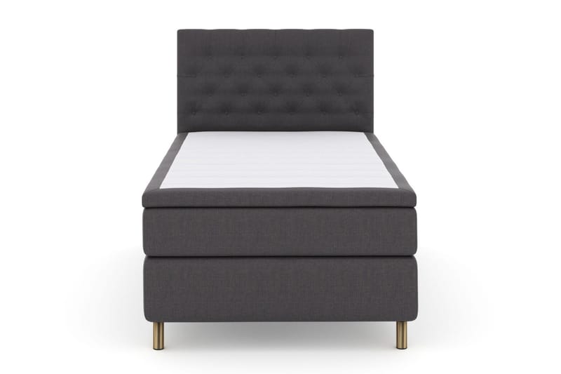 Select No 6 Komplett Sängpaket 120x200 Medium Latex/Memory - Mörkgrå/Koppar - Products - Möbler - Säng - Enkelsäng