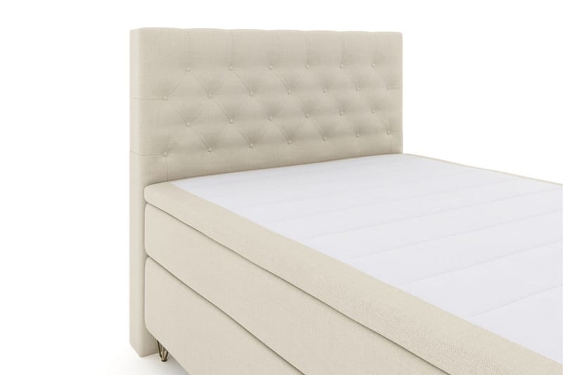 Select No 6 Komplett Sängpaket 140x200 Fast Latex/Memory - Beige/Metall V-form - Products - Möbler - Säng - Kontinentalsäng