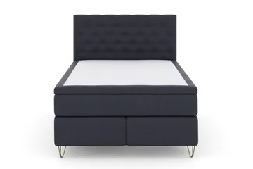 Select No 6 Komplett Sängpaket 140x200 Fast Latex/Memory - Blå/Metall V-form - Products - Möbler - Säng - Kontinentalsäng