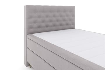 Select No 6 Komplett Sängpaket 140x200 Fast Latex/Memory - Ljusgrå/Metall V-form - Products - Möbler - Säng - Kontinentalsäng