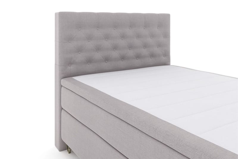 Select No 6 Komplett Sängpaket 140x200 Fast Latex/Memory - Ljusgrå/Metall V-form - Products - Möbler - Säng - Kontinentalsäng