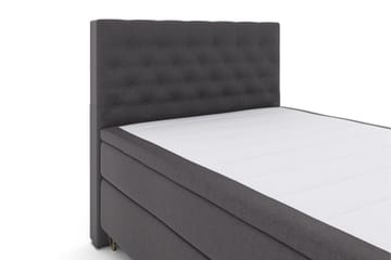 Select No 6 Komplett Sängpaket 140x200 Fast Latex/Memory - Mörkgrå/Metall V-form - Products - Möbler - Säng - Kontinentalsäng