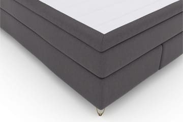 Select No 6 Komplett Sängpaket 140x200 Fast Latex/Memory - Mörkgrå/Metall V-form - Products - Möbler - Säng - Kontinentalsäng