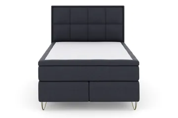 Select No 6 Komplett Sängpaket 140x200 F/M Latex/Memory - Blå/Metall V-form - Products - Möbler - Säng - Kontinentalsäng