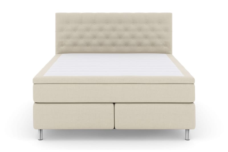 Select No 6 Kontinentalsäng 210x210 Medium Watergel, Beige/Metall