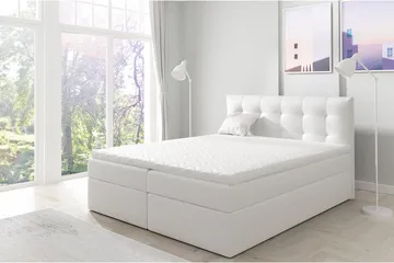 Skaftå Kontinentalsäng 160x200 cm - Svart/Vit - Products - Möbler - Säng - Säng med förvaring