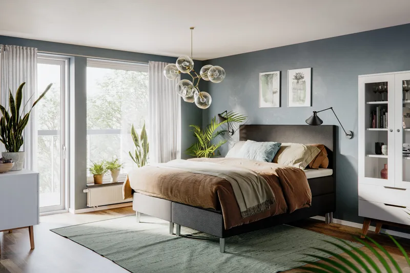 Sleepy Kontinentalsäng 180x200 cm - Svart - Products - Möbler - Säng - Kontinentalsäng