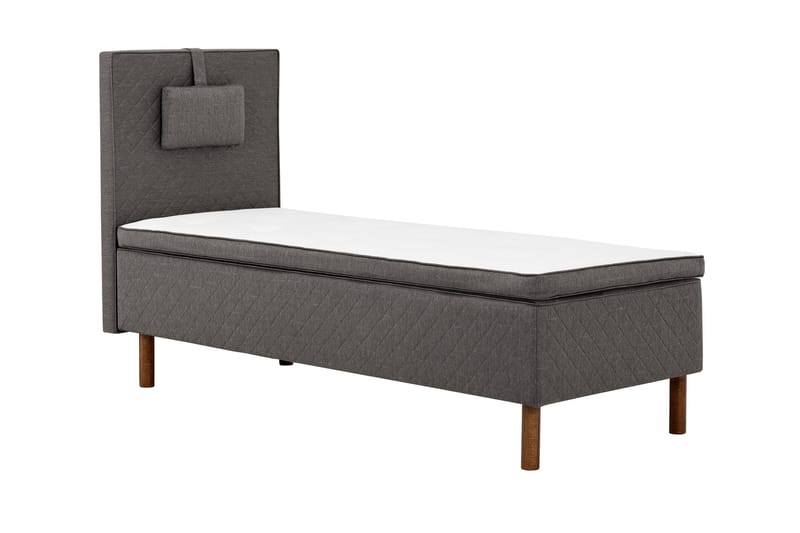 Sundborn Ramsäng 80x200 Medelfast Memory - Grå - Products - Möbler - Säng - Enkelsäng