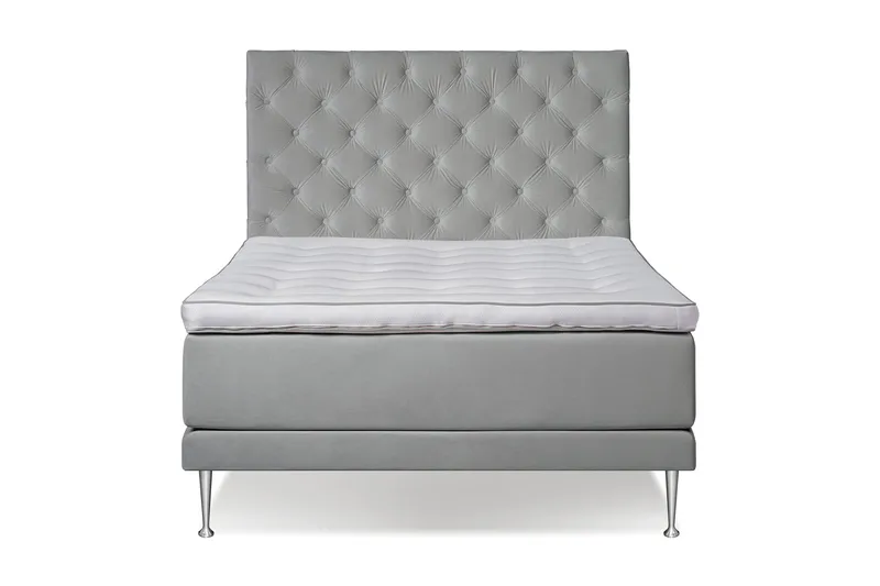 Victoria Komplett Sängpaket 140x200 - Ljusgrå - Products - Möbler - Säng - Kontinentalsäng