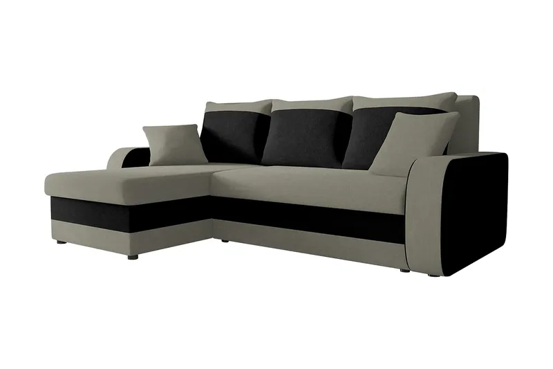 Alvared 3-sits Hörnbäddsoffa Universal - Grå - Products - Möbler - Soffa - Bäddsoffa - Bäddsoffa divan