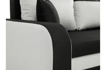 Alvared 3-sits Hörnbäddsoffa Universal - Svart/Grå - Products - Möbler - Soffa - Bäddsoffa - Bäddsoffa divan