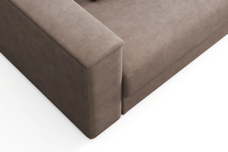 Bergen Extra djup 3-sits Bäddsoffa med Bäddmadrass i Polyesterskum V ändbar Sommar- & Vintersida och Tvättbar klädsel - Beige Tyg - Products - Möbler - Soffa - Bäddsoffa - 3 sits bäddsoffa