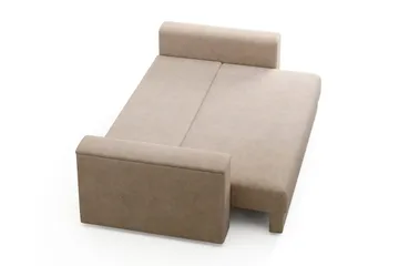 Bergen Extra djup 3-sits Bäddsoffa med Bäddmadrass i Polyesterskum och Tvättbar klädsel - Beige - Products - Möbler - Soffa - Bäddsoffa - 3 sits bäddsoffa
