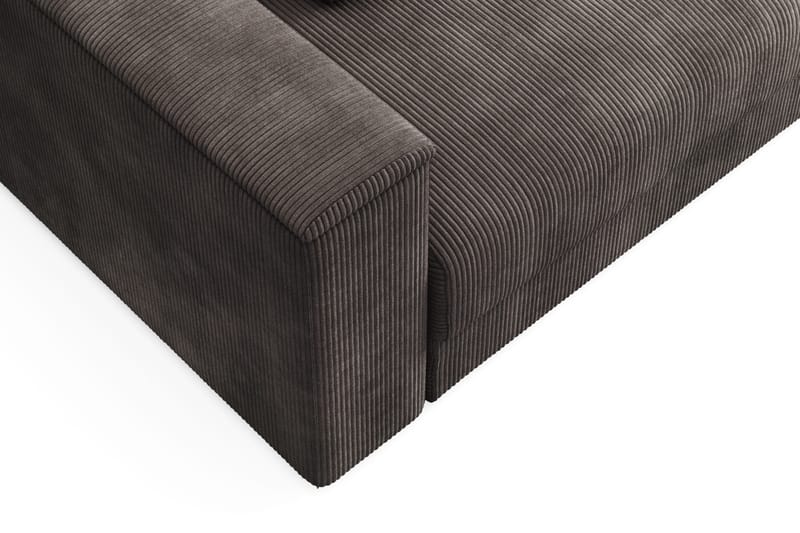 Bergen Extra djup 3-sits Bäddsoffa med Bäddmadrass i Polyesterskum och Tvättbar klädsel - Mörkgrå - Products - Möbler - Soffa - Bäddsoffa - 3 sits bäddsoffa