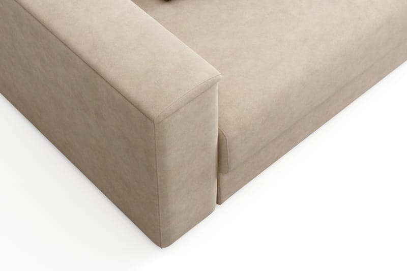 Bergen Extra djup 3-sits Bäddsoffa med Bäddmadrass i Polyesterskum och Tvättbar klädsel - Beige - Products - Möbler - Soffa - Bäddsoffa - 3 sits bäddsoffa