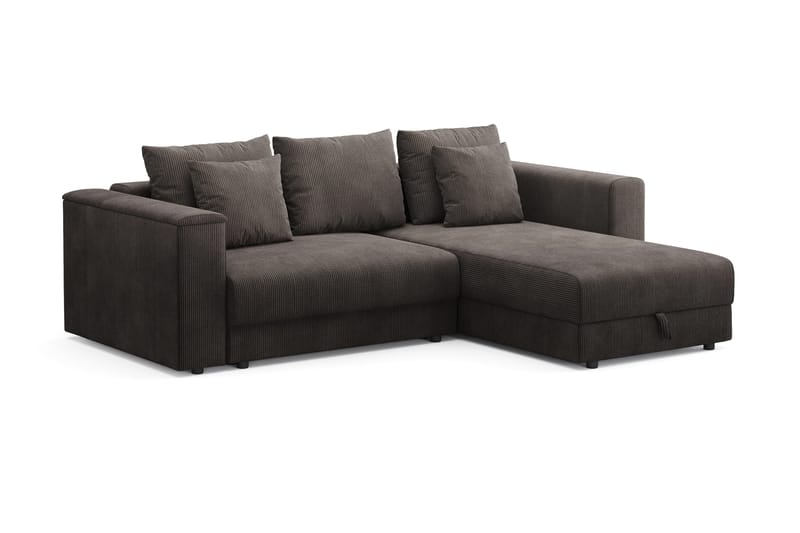 Bergen Extra Djup 3-sits Bäddsoffa med vändbar divan och förvaring i manchester - Taupe - Products - Möbler - Soffa - Bäddsoffa - Bäddsoffa divan