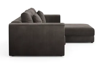 Bergen Extra Djup 3-sits Bäddsoffa med vändbar divan och förvaring i manchester - Taupe - Products - Möbler - Soffa - Bäddsoffa - Bäddsoffa divan