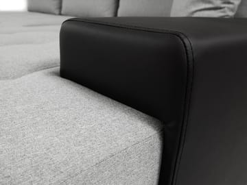 Cerys Bäddsoffa med Divan 4-sits - Grå - Products - Möbler - Soffa - Bäddsoffa - Bäddsoffa divan