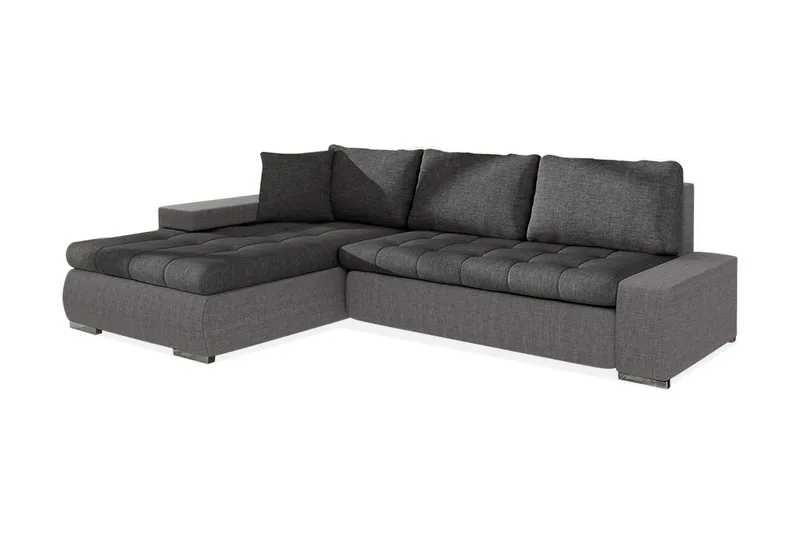 Cerys Divanbäddsoffa 265x185x85 cm Universal - Grå - Products - Möbler - Soffa - Bäddsoffa - Bäddsoffa divan