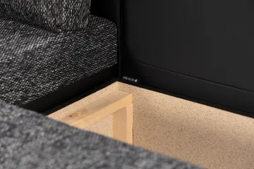 Cillo 2-sits Bäddsoffa - Svart/Grå - Products - Möbler - Soffa - Bäddsoffa - U bäddsoffa